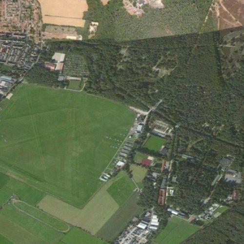 Vliegveld Hilversum vanuit de lucht