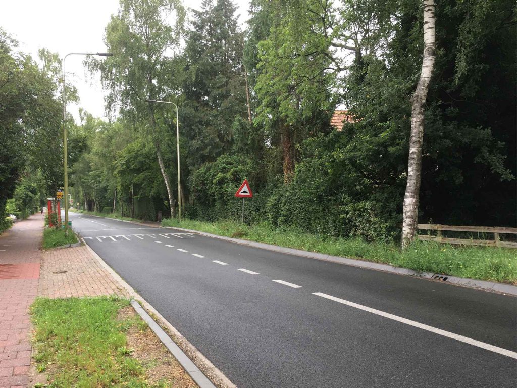 Tolakkerweg: bomen worden geveld
